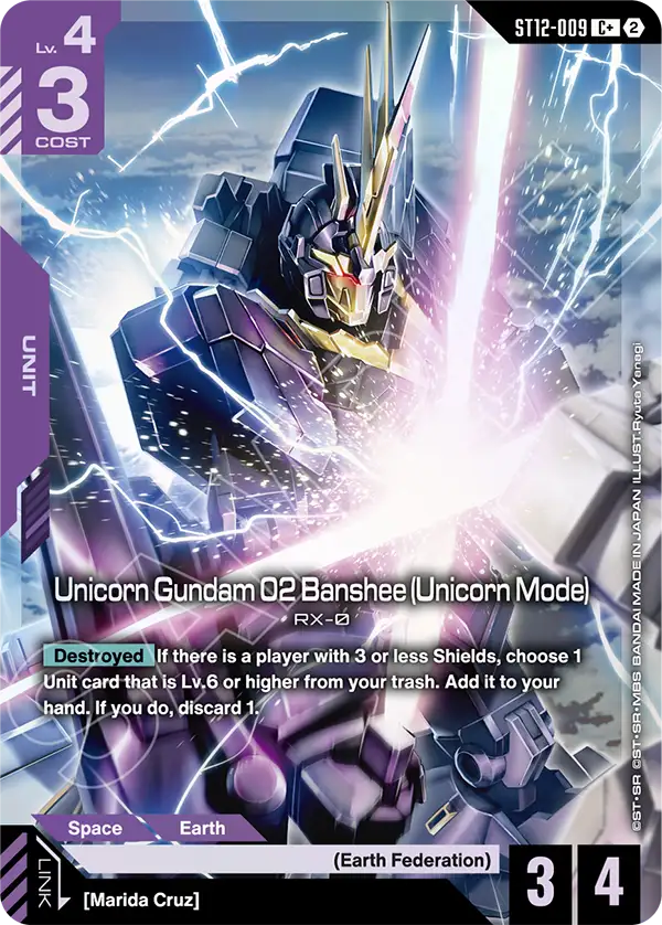ST12-009, C, Unicorn Gundam 02 Banshee (Unicorn Mode) (Alternate Art)