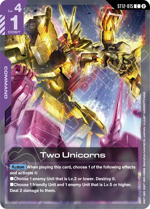 ST12-015, C, Two Unicorns