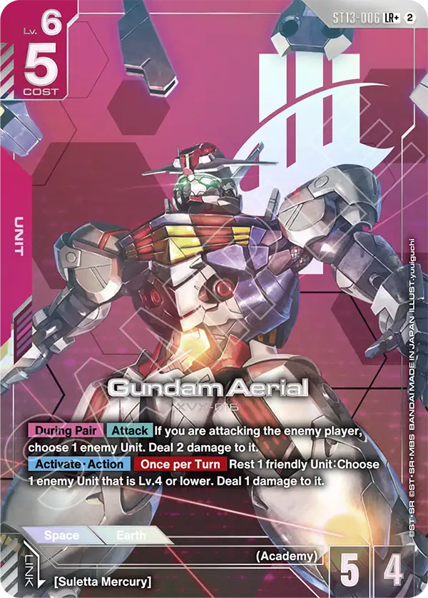 ST13-006, LR, Gundam Aerial (Alternate Art)