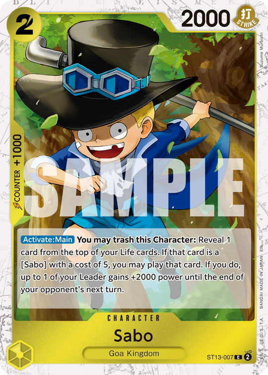 ST13-007, C, Sabo (PRB02 Foil)