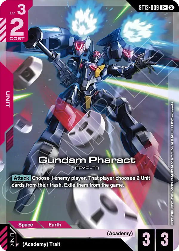 ST13-009, C, Gundam Pharact (Alternate Art)