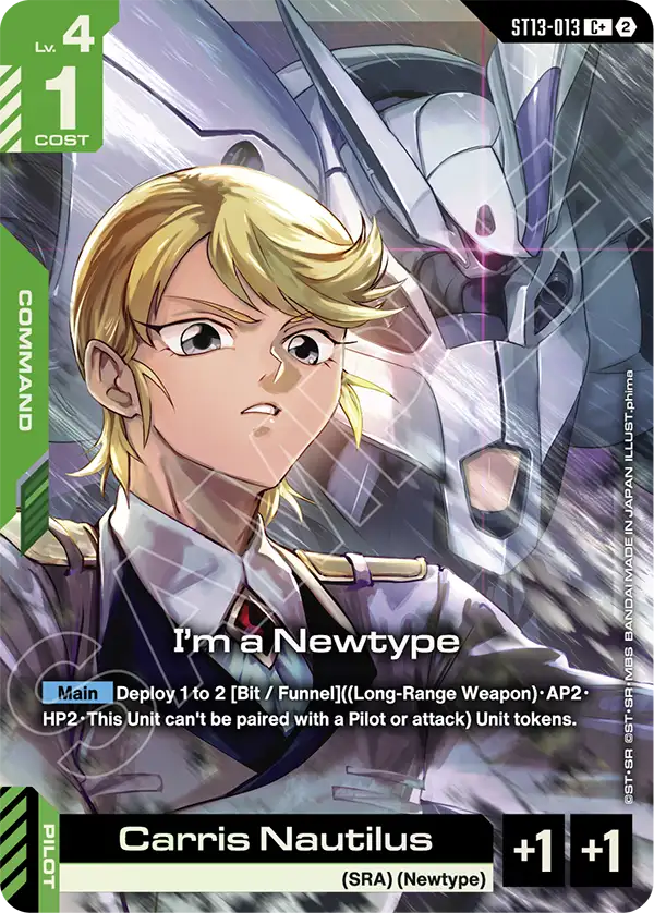 ST13-013, C, I'm a Newtype (Alternate Art)