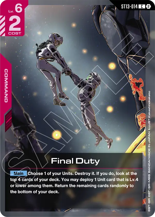 ST13-014, C, Final Duty