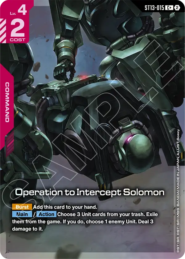ST13-015, C, Operation to Intercept Solomon (Alternate Art)