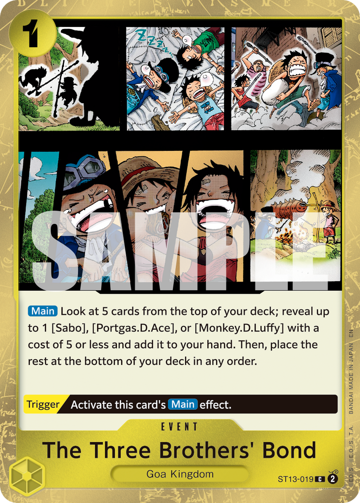 ST13-019, C, The Three Brothers' Bond (PRB02 Foil)
