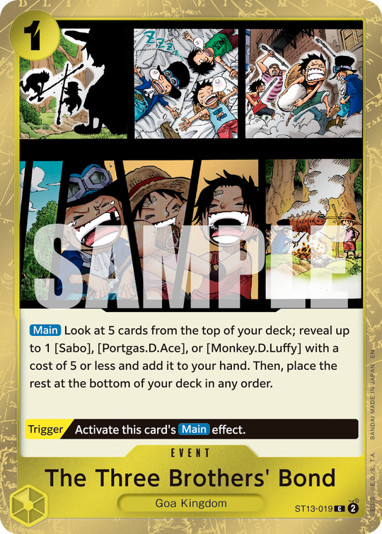 ST13-019, C, The Three Brothers' Bond (PRB02 Foil)