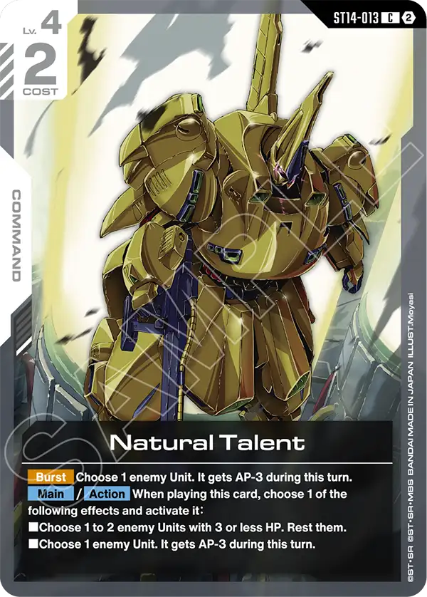 ST14-013, C, Natural Talent