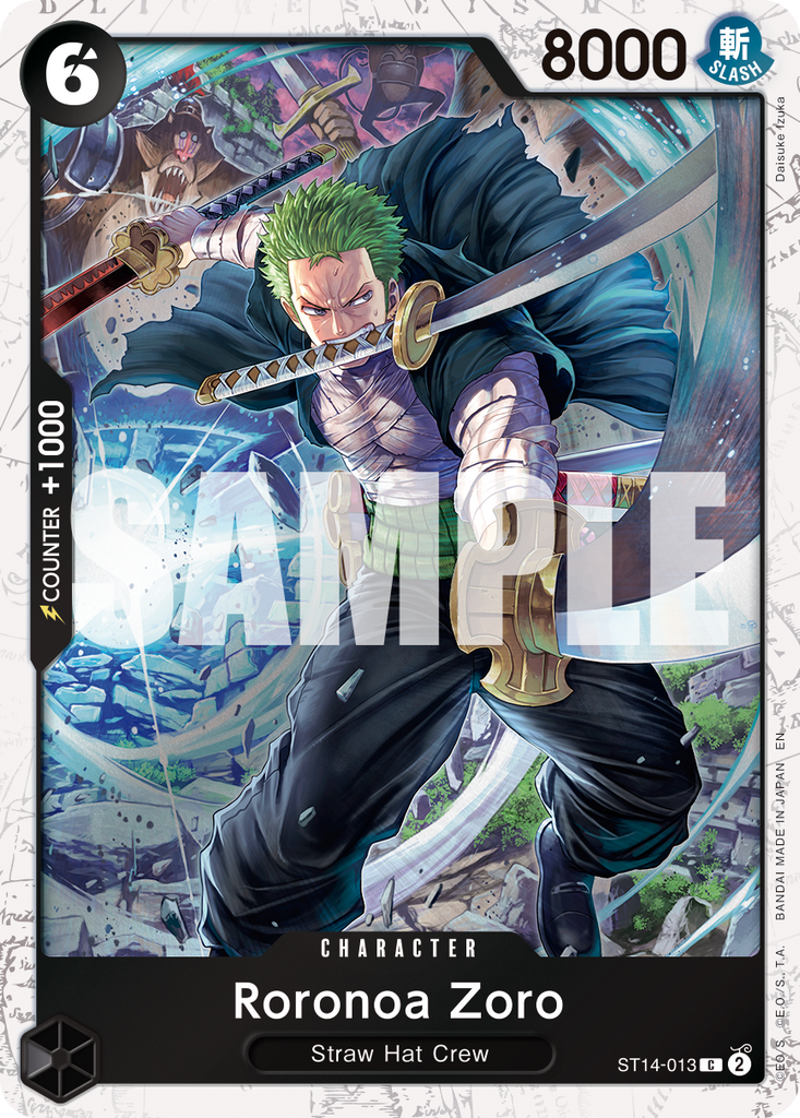 ST14-013, C, Roronoa Zoro (PRB02 Foil)