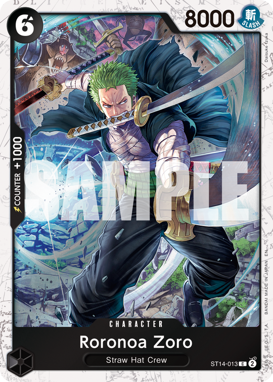 ST14-013, C, Roronoa Zoro (PRB02 Foil)