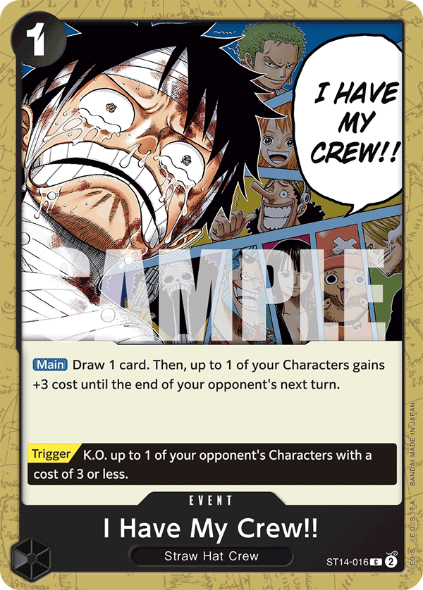 ST14-016, C, I Have My Crew!!
