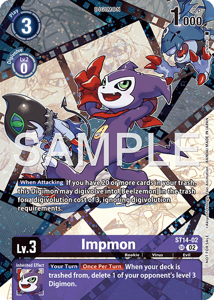 ST14-02, SR, Impmon (EX10 Box Topper)