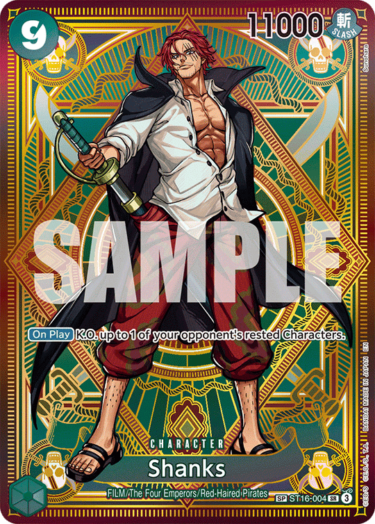 ST16-004, SR, Shanks (OP11 Special Rare)