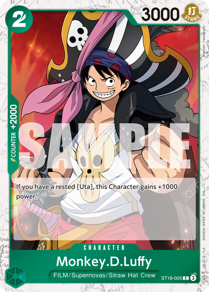 ST16-005, C, Monkey.D.Luffy (PRB02 Foil)