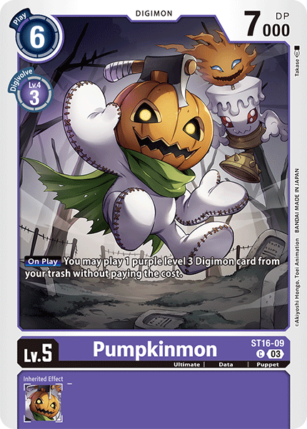 ST16-09, C, Pumpkinmon