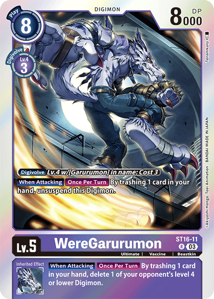 ST16-11, R, WereGarurumon