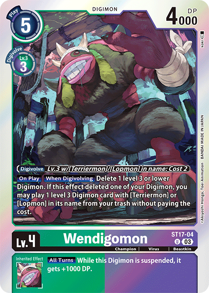 ST17-04, UC, Wendigomon