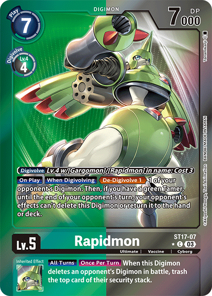 ST17-07, C, Rapidmon - ST17-07 (Alternate Art)