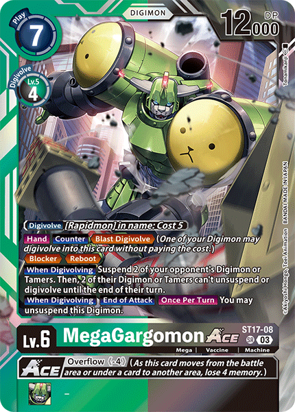 ST17-08, SR, MegaGargomon Ace