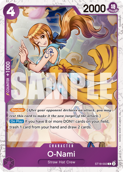ST18-002, C, O-Nami (PRB02 Foil)