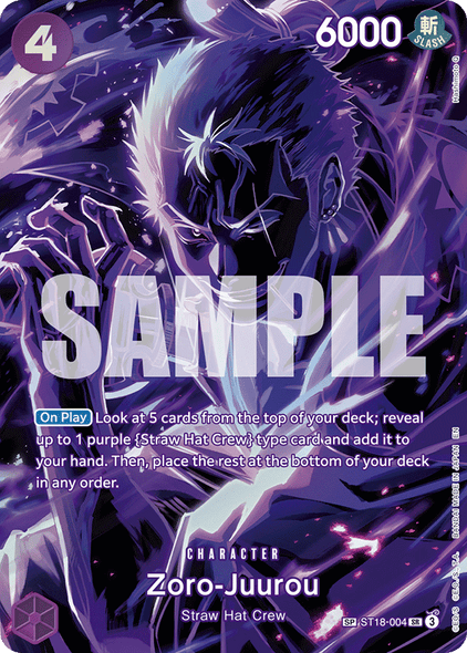 ST18-004, SR, Zoro-Juurou (OP12 Special Rare)