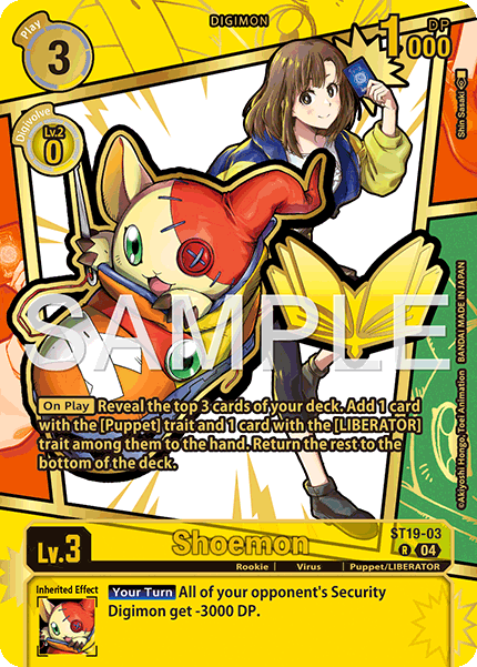 ST19-03, R, Shoemon (EX11 Alternate Art)