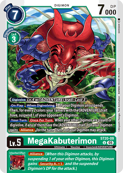 ST20-09, UC, MegaKabuterimon