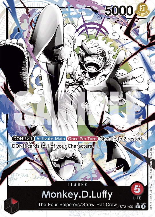 ST21-001, L, Monkey.D.Luffy (Alternate)