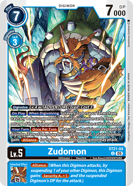 ST21-04, UC, Zudomon