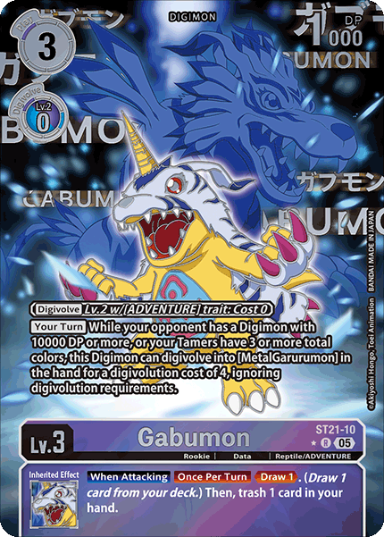 ST21-10, R, Gabumon (Alternate Art)