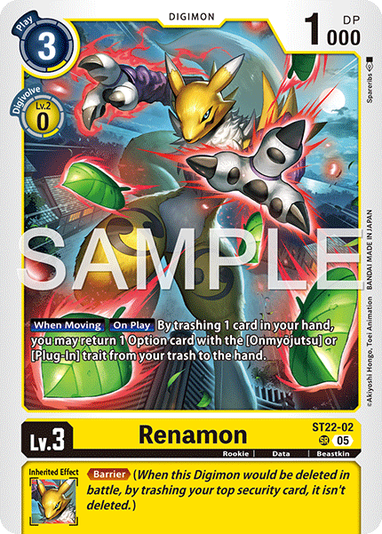 ST22-02, SR, Renamon