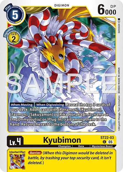 ST22-03, C, Kyubimon