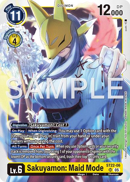 ST22-06, SR, Sakuyamon: Maid Mode