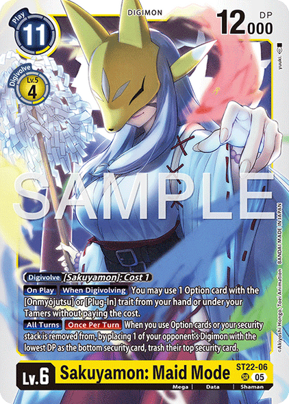 ST22-06, SR, Sakuyamon: Maid Mode