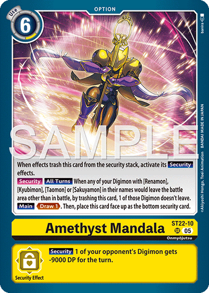 ST22-10, SR, Amethyst Mandala
