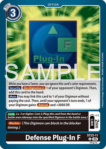 ST22-11, UC, Defense Plug-In F