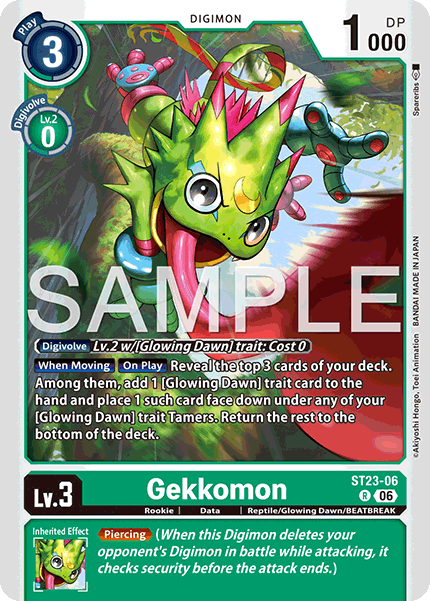ST23-06, R, Gekkomon