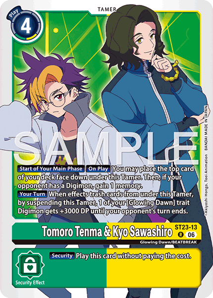 ST23-13, R, Tomoro Tenma & Kyo Sawashiro