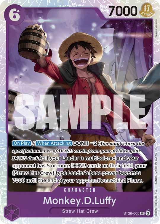 ST26-005, SR, Monkey.D.Luffy