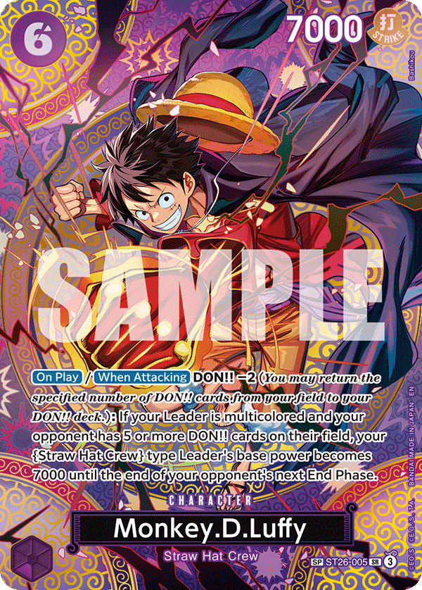 ST26-005, SR, Monkey.D.Luffy (OP15 Special Rare)