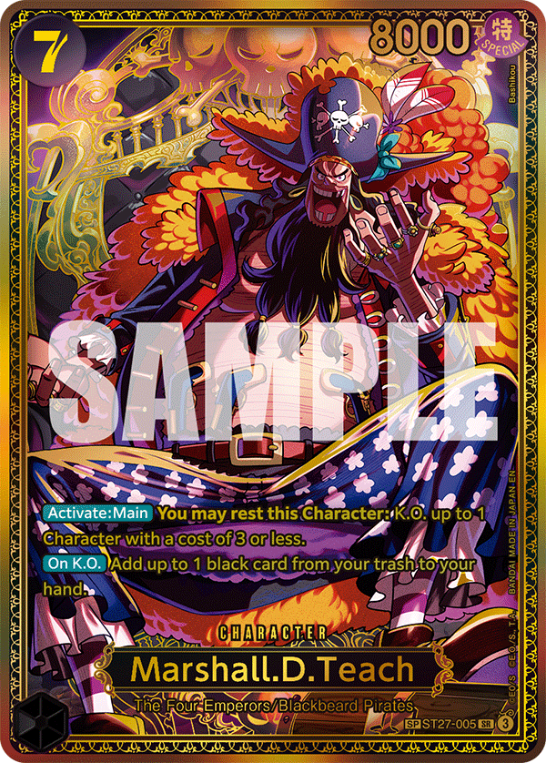 ST27-005, SR, Marshall.D.Teach (OP17 Special Rare)