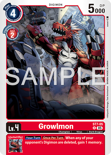ST07-05, R, Growlmon (AD1 Reprint)