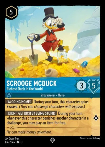 3INK-154, SR, Scrooge McDuck - Richest Duck in the World