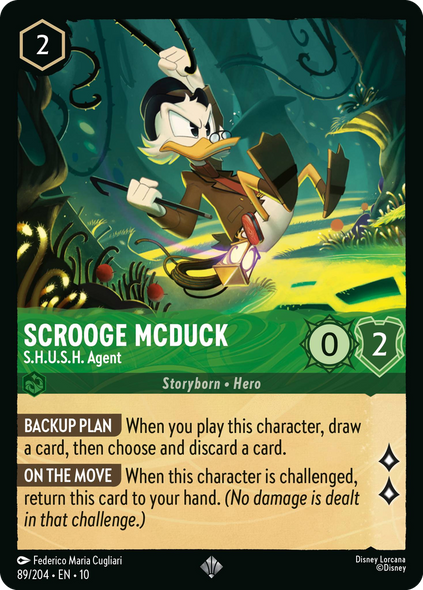 10WHI-089, SR, Scrooge McDuck - S.H.U.S.H. Agent (Foil)