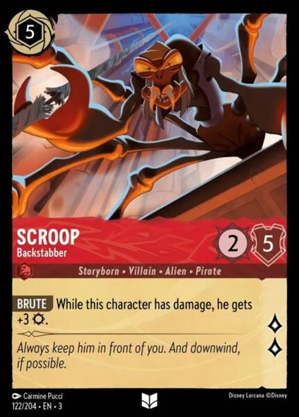 3INK-122, UC, Scroop - Backstabber (Foil)