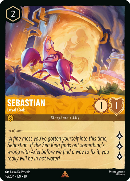 10WHI-016, R, Sebastian - Loyal Crab (Foil)