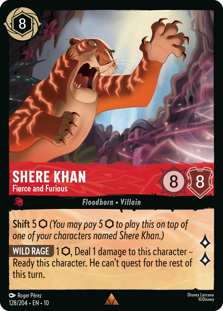 10WHI-128, R, Shere Khan - Fierce and Furious (Foil)