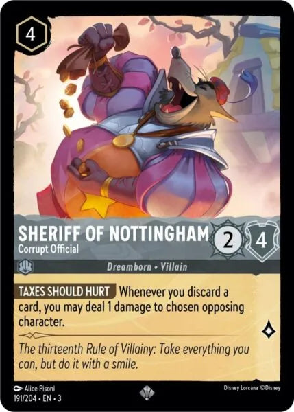 3INK-191, SR, Sheriff Of Nottingham - Corrupt Official (Foil)