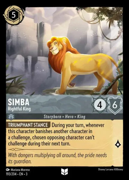 3INK-193, UC, Simba - Rightful King (Foil)
