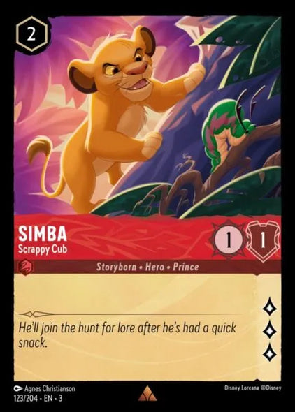 3INK-123, R, Simba - Scrappy Cub (Foil)