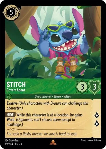 3INK-089, R, Stitch - Covert Agent